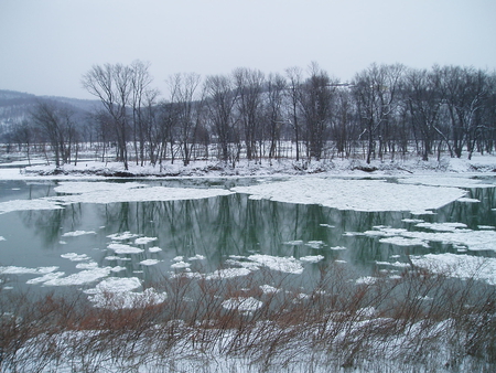 Frozen Susquehanna - susquehanna, ice, river, snow, winter, pennsylvania