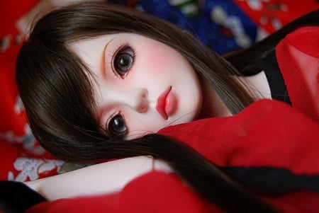 Red Riding Hood - red, beautiful, anime, blushes, brunette