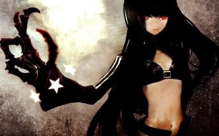 Black Rock Shooter - girl, black rock shooter, anime, dark