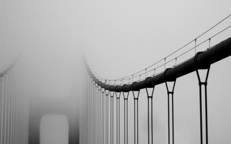 golden gate - san fran, photography, fog, city, cali, bridge