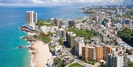 SALVADOR - ocean, architecture, buildings, modern