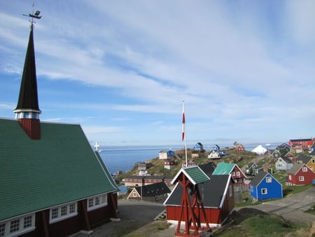 UPERNAVIK - sky, architecture, sea, houses