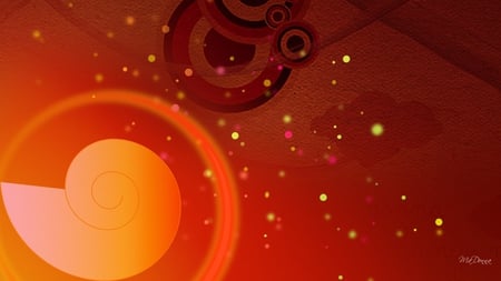 Abstract Lights - fall, autumn, bright, lights, vector, orange, texture, firefox persona