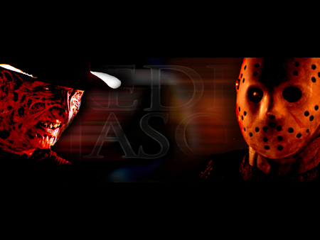 freddy jason - moon, death, sky, scary, creepy, monster, night, blood, black, gothic, dark, clouds, red, holiday, spooky