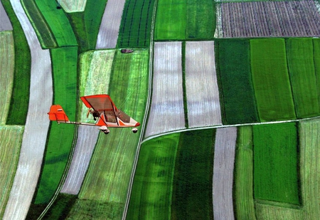 Aerial View - fields, view, aerial, beautiful