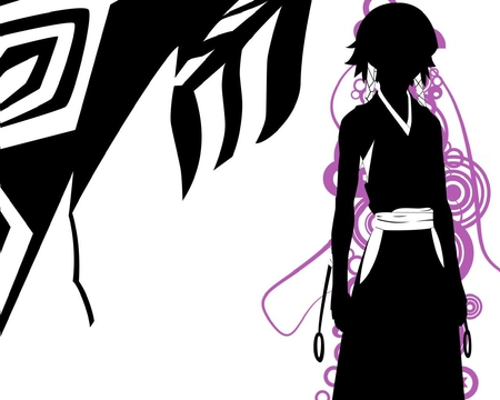 Bleach - black, anime, white, bankai, bleach, girl