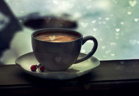 â™¥Good Morningâ™¥ - morning, good morning, love, coffee, heart, photography, cup