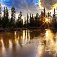 The Golden Lake Reflection