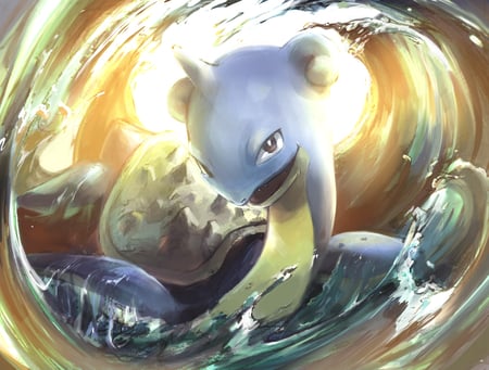 Lapras - anime, water, pokemon, lapras