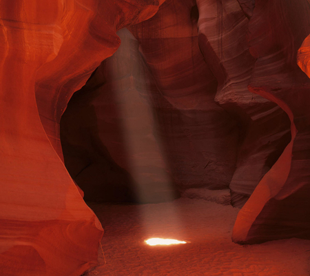 Ray of Light - red cave, ray, light, beautiful