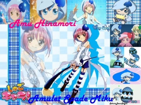 Amu Amulet spade - amulet spade, amu, amu hinamori, shugo chara, anime, shugo chara doki