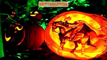 HAPPY HALLOWEEN 2011 - carving, headless horseman, halloween, pumpkin