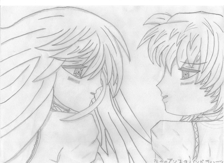 Random Boy and Girl - anime, girl, self-drawn, boy