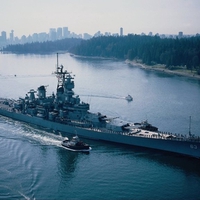 US navy battle ship