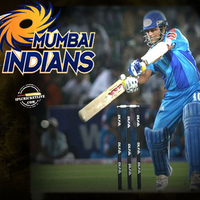 mumbai indian's logo and captain