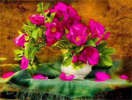 Still life - nice, pretty, pink, flowers, lovely, still life, harmony, vase