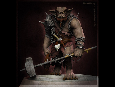 Bugbear - orc, warrior, digital, fantasy, picture, bugbear 3d creature, image, art