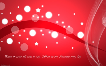 red Christmas - widescreen, christmas, winter, red, dots, dot