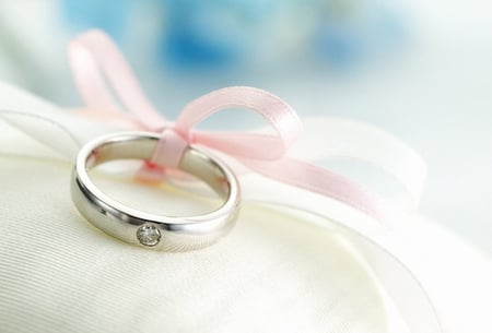 Special gift - love, gift, special gift, present, ring, surprise, pink, ribbon, marriage