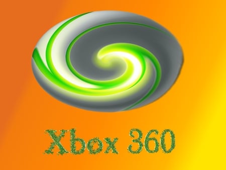 Xbox 360 - orange, 360, green, xbox