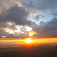 Sunset over germany