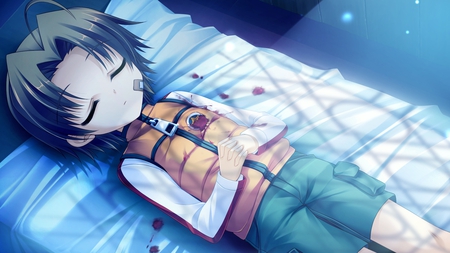 Takuma (Midori No Umi) - dead, cute, anime, sad