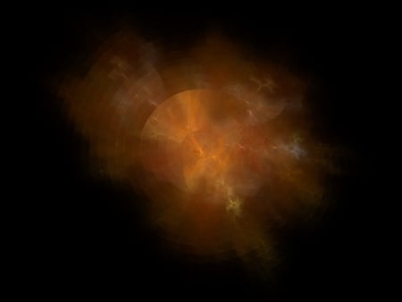 dj's delight - abstract, turntable, qosmic, orange, fractal