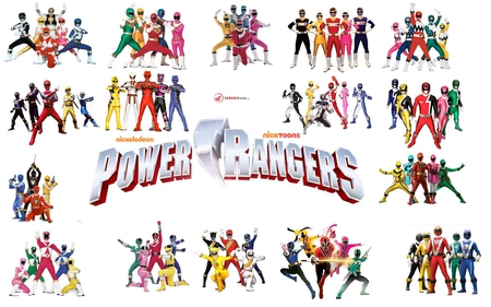 powerrangers - yellowranger, redranger, blueranger, pinkrangergreenranger