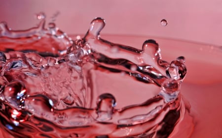 Make A Splash - pretty, abstract, shapes, water, photography, splash, 3d, pink