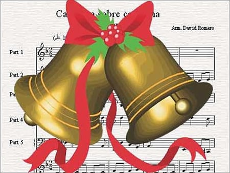 â™ª â™¬  Song of Joy  â™ª â™¬ - melody, joy, red ribbon, beautiful, song, love, christmas, bells, peace, hope, notes, music, entertainment, fashion