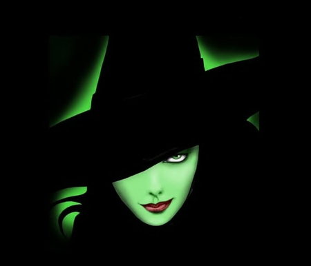 Halloween Witch - witch, abstract, 3d, green, helloween, black