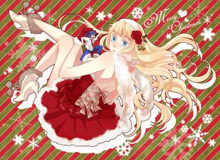 Christmas Sheryl - macross f, anime, sheryl, movie, beauty, new, wall, tv show