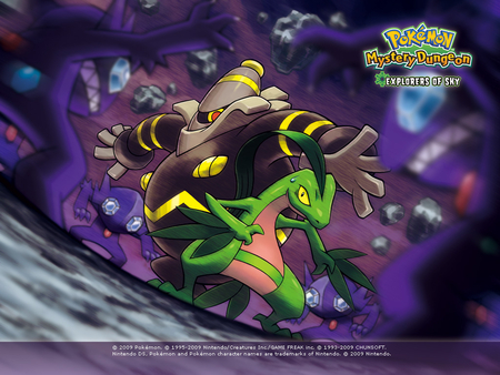 Dusknoir and Grovyle in danger... - grovyle, dusknoir, pokemon mystery dungeon, pokemon