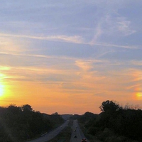 Sunset with Rainbow