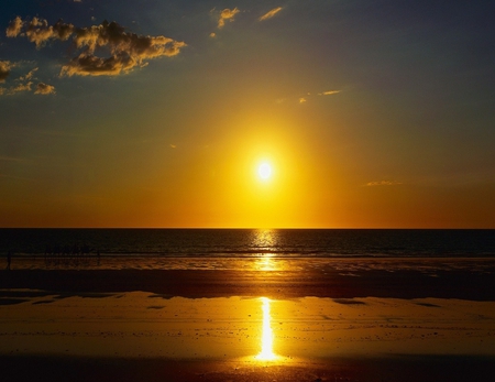 Sunset - nature, ocean, sunset, cloud