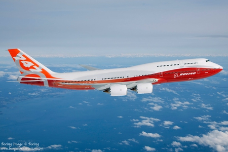 Boeing 747-8i - airplane, aircraft, jumbo jet, boeing