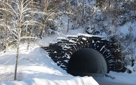 Snow Tunnel - nature, frost, snow, photography, winter, tunnel