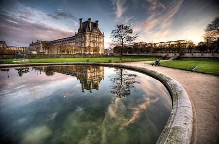 Louvre museum - louvre, paris, museum, wallpaper