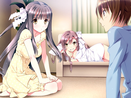 Ohh am in trouble - girls, cg, cute, game, sweet, hot, guy