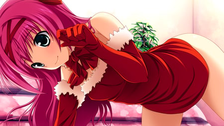 Christmas Girl - christmas, game, girl, beauty, renai zero, new, wall