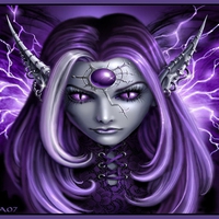 Face of Fairy Purple Goddess