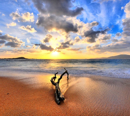 Glorious Sunrise - beach, beautiful, sunrise, glorious, sky