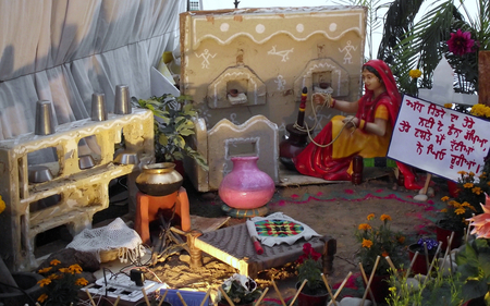 kitchen - glass, kitchen, girl, pink, punjab, punjabi, flower