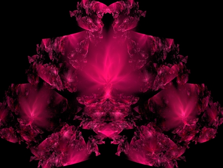 Ruby - abstract, ruby, red, fractal