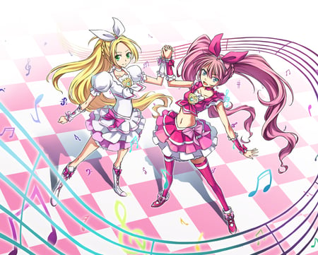 Precure - girls, precure, pink, anime, cute, blonde