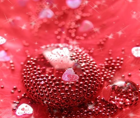 drop of love - drop, heart, red, small, cute, nice