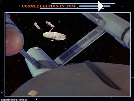 Constellation in Tow - star trek, constellation, doomsday machine, ddm