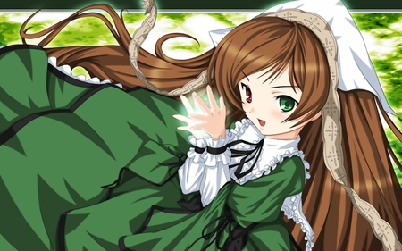 Rozen Maiden Girl - brown, cute, anime, girl, dress