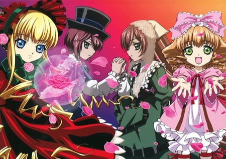 Rozen Maiden Girls - girls, brown, anime, cute, blonde