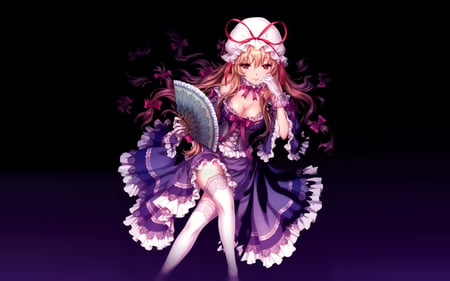 Touhou Girl - fan, purple, girl, anime, cute, dress